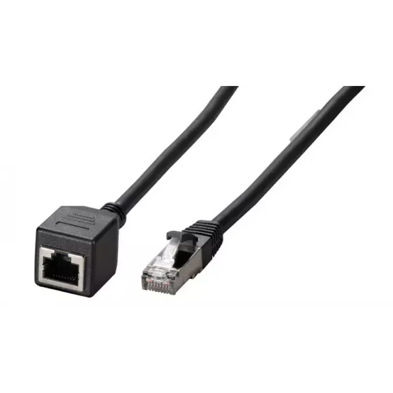 Sieťový kábel EFB Elektronik K5546SW.5 RJ-45 Cat6a 5 m čierny