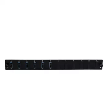 Príslušenstvo k patch panelu EFB Elektronik SB-FP-S-6SC-D-V-OM4, 1HE rack, 432×13×43,5 mm, čierna
