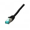 Sieťový kábel EFB Elektronik MK6001W.0,5B 0,5 m Cat6a S/FTP čierny