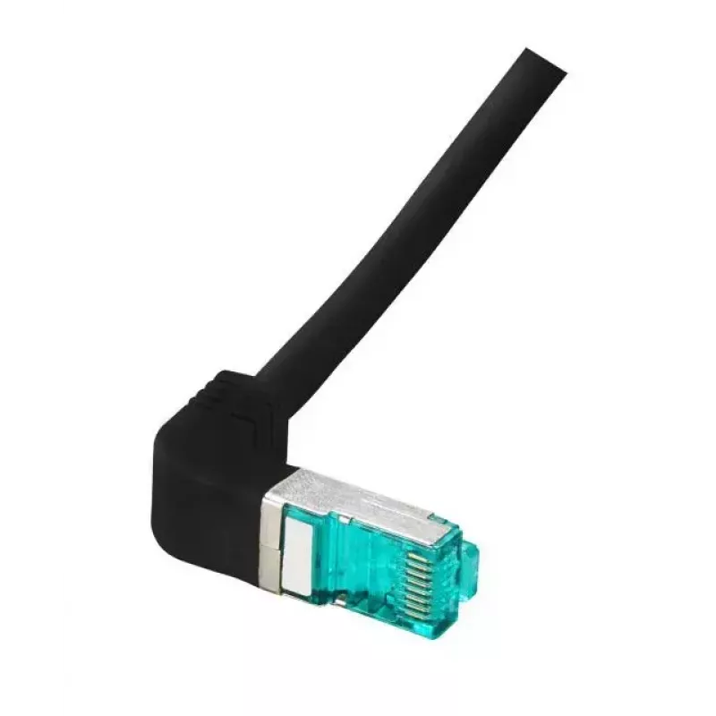 Sieťový kábel EFB Elektronik MK6001W.0,5B 0,5 m Cat6a S/FTP čierny