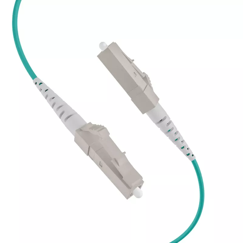 Optický kábel EFB Elektronik O8303S10OM3 4x LC OM3 10 m aqua béžový čierny