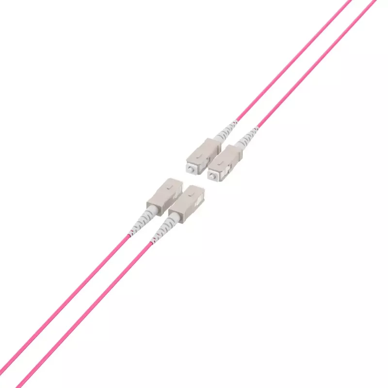 Optický kábel EFB Elektronik O8301S10OM4 4x SC OM4 10 m béžový čierny magenta