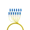 Optický kábel EFB Elektronik O8342S10OS2 12x LC OS2 10 m čierny modrý žltý