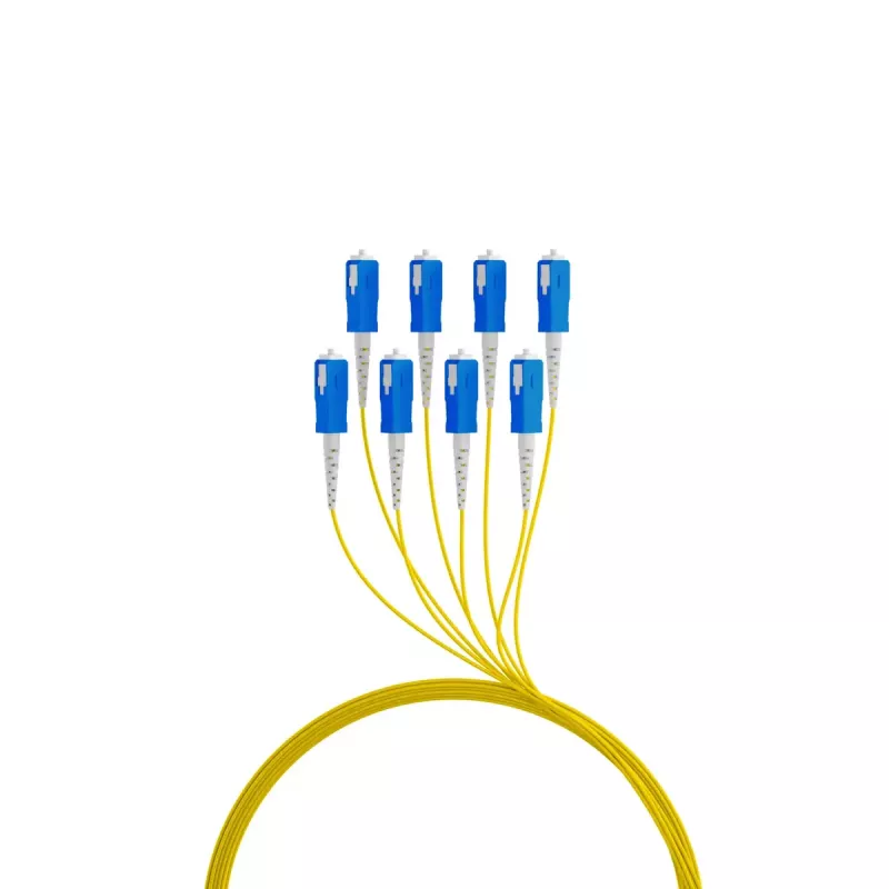 Optický kábel EFB Elektronik O8321S10OS2 8x SC OS2 10 m čierny modrý žltý