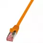 LogiLink 0,5m RJ-45 Cat6 S/FTP oranžová sieťový kábel