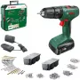 Akumulátorový príklepový vŕtací skrutkovač Bosch EasyImpact 18V 40 Nm, 2-stupňový, 13 mm skľučovadlo