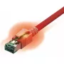 Sieťový kábel Sacon 442624,7 červená 7 m Cat6a S/FTP