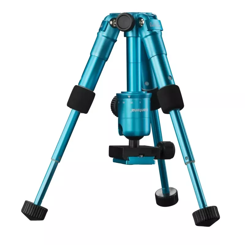 Tripod Mantona 21184 pre digitálne/filmové kamery 3 nohy modrý