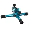 Tripod Mantona 21184 pre digitálne/filmové kamery 3 nohy modrý