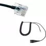 RJ kábel GEQUDIO kompatibilný s Unify OpenStage/OpenScape WA9404 – RJ kábel s konektormi pre telefónne headsety