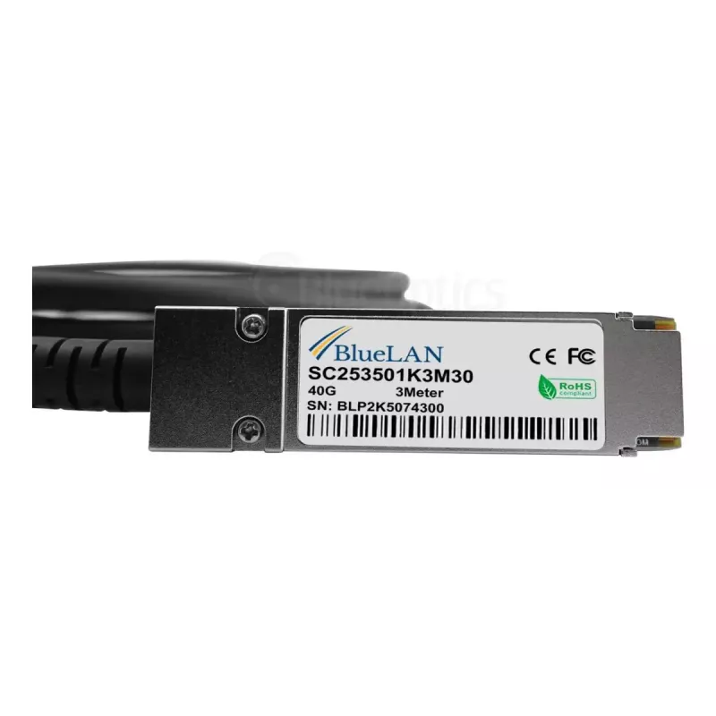 BlueOptics InfiniBand/optický kábel 5 m QSFP 4xSFP+ čierny