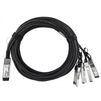 BlueOptics InfiniBand/optický kábel 5 m QSFP 4xSFP+ čierny