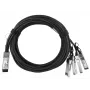 BlueOptics InfiniBand/optický kábel 5 m QSFP 4xSFP+ čierny