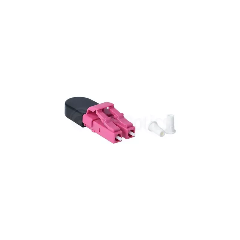Optický adaptér LC BlueOptics BOLBLCOM4 čierny ružový