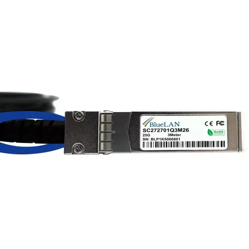 SFP DAC kábel BlueOptics SFP-DAC25-1M-BL 1 m SFP28 konektor samec-konektor samec