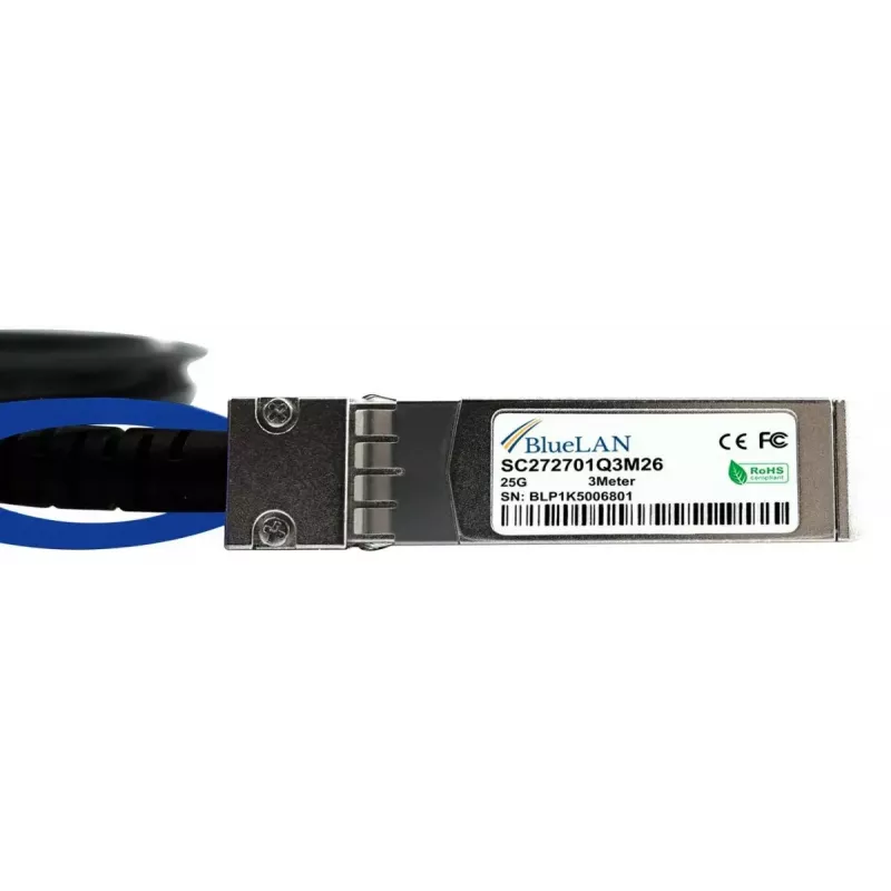 BlueOptics X66130-2-BL InfiniBand sklenené vlákno kábel 2 m SFP28 čierny