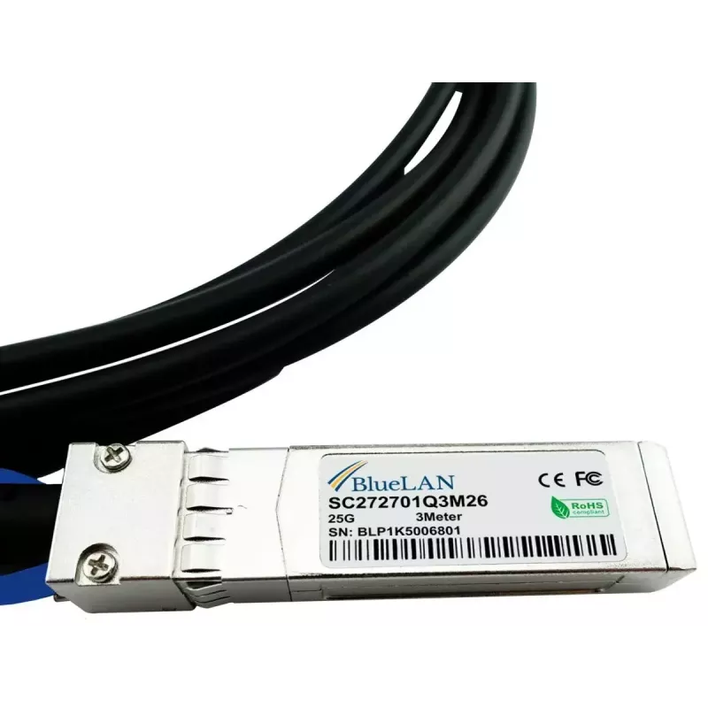 BlueOptics X66130-2-BL InfiniBand sklenené vlákno kábel 2 m SFP28 čierny