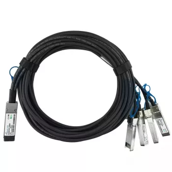 Sieťový kábel BlueOptics 100G2X25GPD2M-LEG-BL QSFP 4xSFP28 InfiniBand 2 m čierny