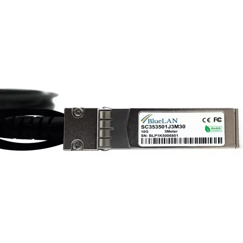 SFP+ kábel BlueOptics SFP-10G-CU-1M-NE-BL 1 m konektor samec/konektor samec