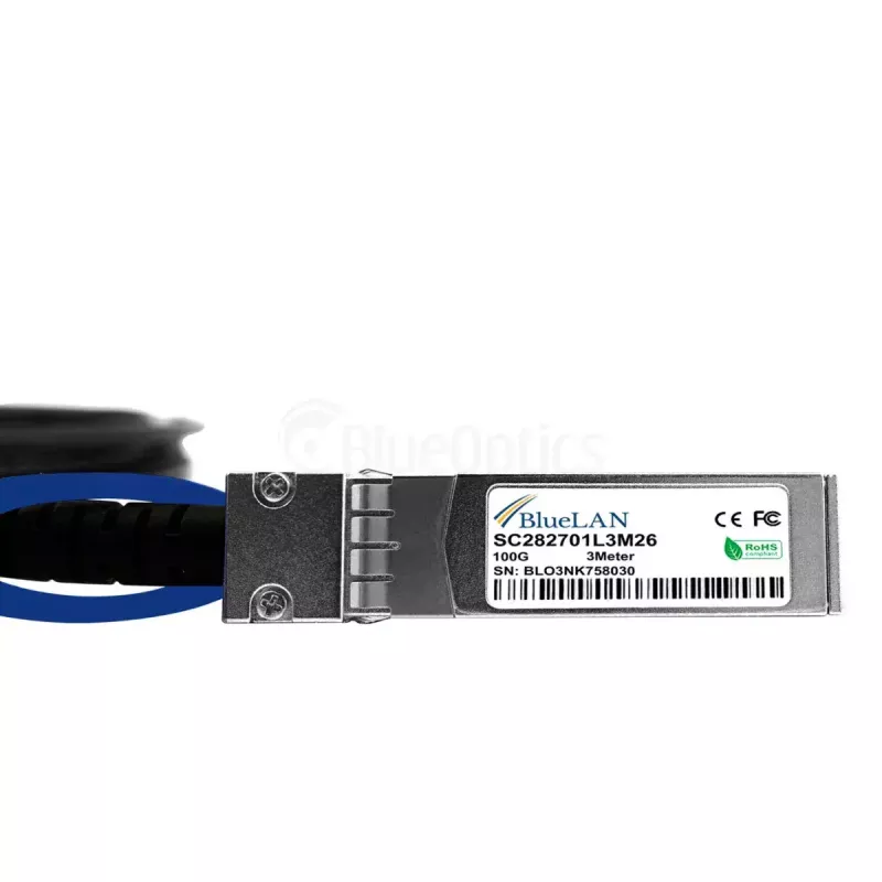 Sieťový kábel BlueOptics 4Z57A85043-BL QSFP28 4x SFP28 InfiniBand 2 m čierny
