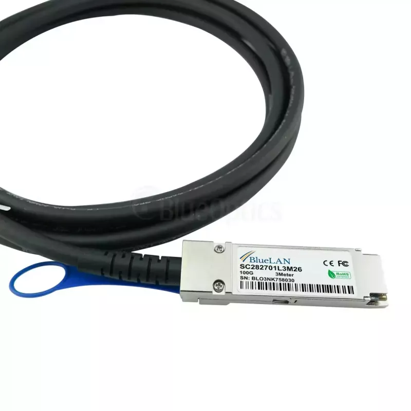 Sieťový kábel BlueOptics 4Z57A85043-BL QSFP28 4x SFP28 InfiniBand 2 m čierny