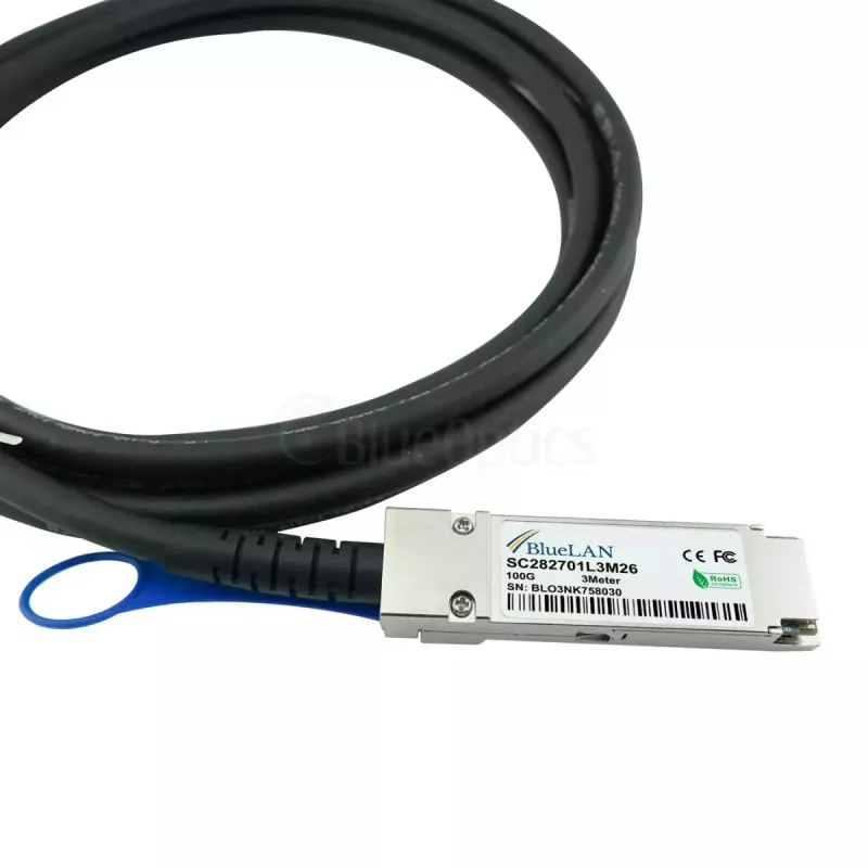 Sieťový kábel BlueOptics 470-ABQF-BL QSFP28 4xSFP28 InfiniBand 2m čierny