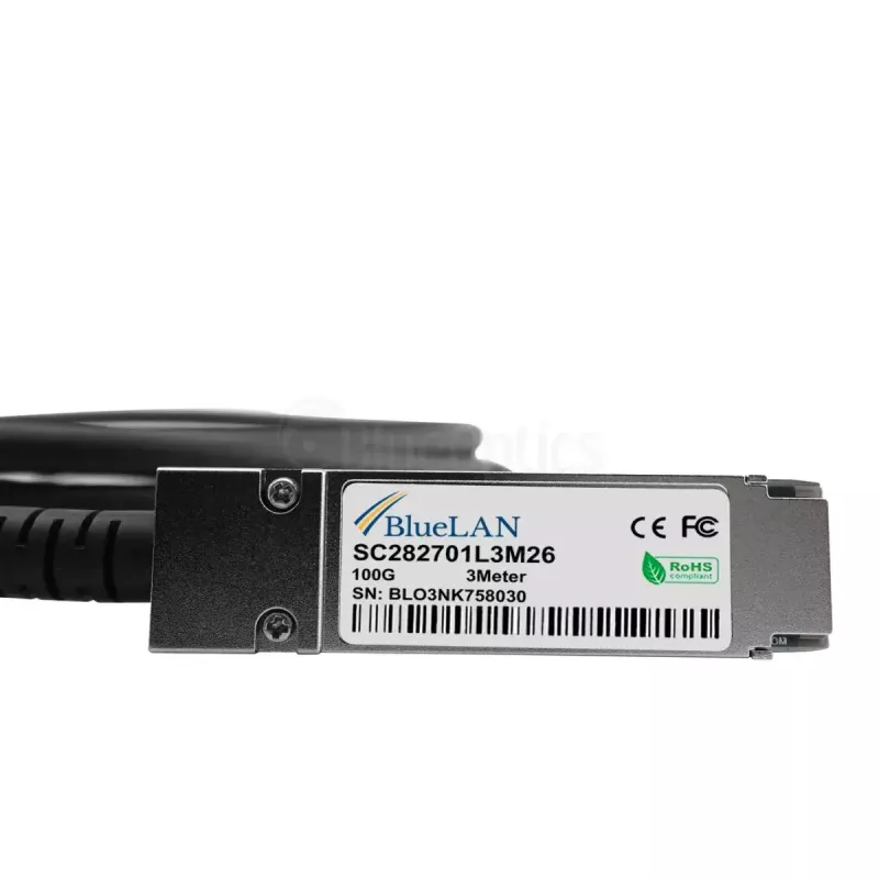 Sieťový kábel BlueOptics 470-ABQF-BL QSFP28 4xSFP28 InfiniBand 2m čierny