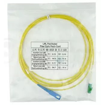 Optický kábel BlueOptics SFP2122BU50MX LC SC OS2 50 m žltý