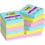 Samolepiaci poznámkový papier Post-It 3M 622-12SS-COS, štvorcový 47,6×47,6 mm, 90 listov, modrá/zelená/ružová