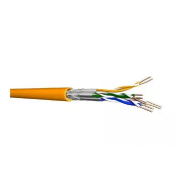 Sieťový kábel Draka Comteq 60011605 Cat7 100m oranžový