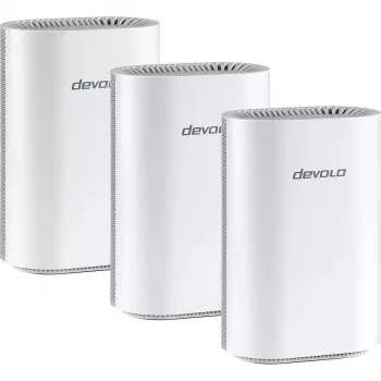 Mesh WLAN systém Devolo BE6500 WiFi 7 3 ks (biela) — 3× BE6500 jednotky