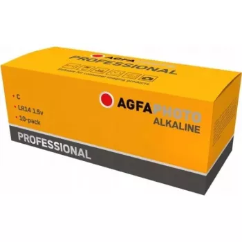 Alkalická batéria AGFA Professional C (Baby) – balenie 10 ks