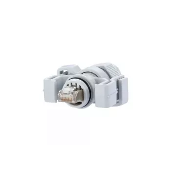 Vodičová spojka RJ45 METZ CONNECT 130906-03-E sivá