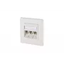 RJ-45 sieťová zásuvka BTR NETCOM 1309131002-E biela