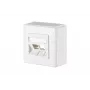METZ CONNECT 1309150002-E nástenná krycia doska, 2 moduly, čisto biela RAL 9010