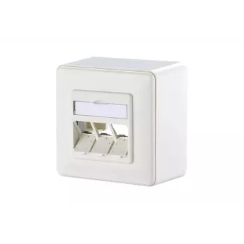 Nástenná doska Metz Connect 1309160002-E RJ-45 biela 85x85mm