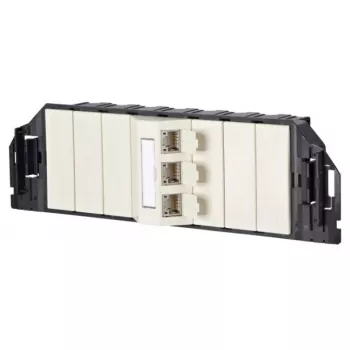 Pripojovacia jednotka RJ-45 MetzConnect 1309310301-E čierna biela kategória 6e