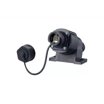 Pripojovacia zásuvka RJ-45 METZ CONNECT 1401110012KE čierna IP67