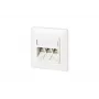 Zásuvka RJ-45 BTR NETCOM 130B11D31002-E biela