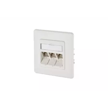 Nástenná zásuvka RJ-45 BTR NETCOM 130B12D31002-E biela