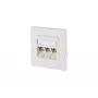 Nástenná zásuvka RJ-45 BTR NETCOM 130B12D31002-E biela
