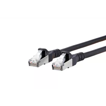 Sieťový kábel METZ CONNECT Cat6A 5m čierny