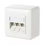 RJ-45 zásuvka METZ CONNECT 130B11D30002-E biela