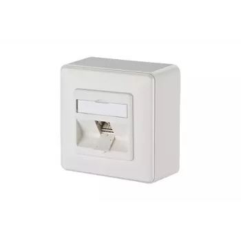 RJ-45 zásuvka BTR NETCOM 130B12D10002-E biela