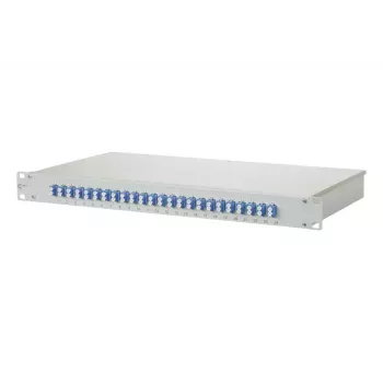 METZ CONNECT OpDAT fix 1U Spojovacia škatuľa, 24x LC Duplex, OS2, sivá (1502597424-E)