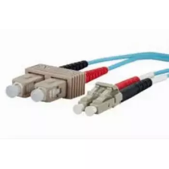 Optický kábel METZ CONNECT 151J1EOJO10E 2x SC 2x LC OM3 1 m aqua