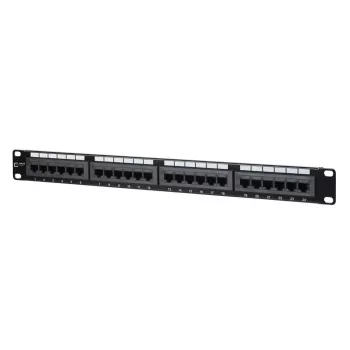 Patch panel MetzConnect 130A08-AP29-E 24-port RJ-45 Cat5e 1U čierny