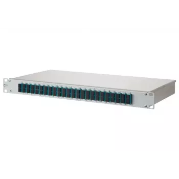 Patch panel 1U BTR METZ CONNECT 150255BA24-E s SC konektormi, montáž do racku 482,6×44,5×242,5 mm