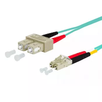Optický kábel METZ CONNECT 151J1EOJOA5E SC LC OM3 15 m aqua