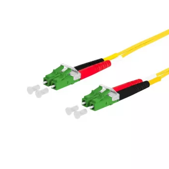 Optický kábel METZ CONNECT 151P1JAJA50E LCD LC/APC OS2 5 m žltý
